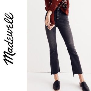 NWT Madewell Cali Demi-Boot Jeans Asymmetrical Hem